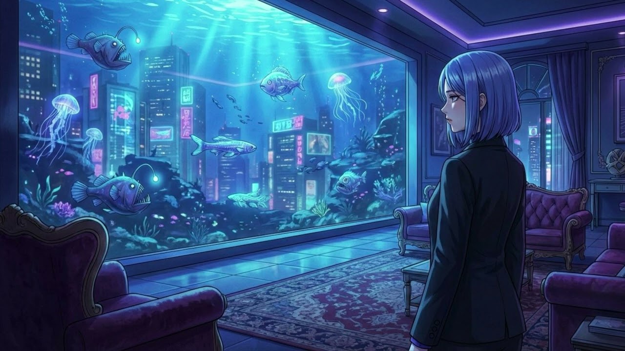 Canvas of the Deep Blue | Midnight Aquarium City Pop