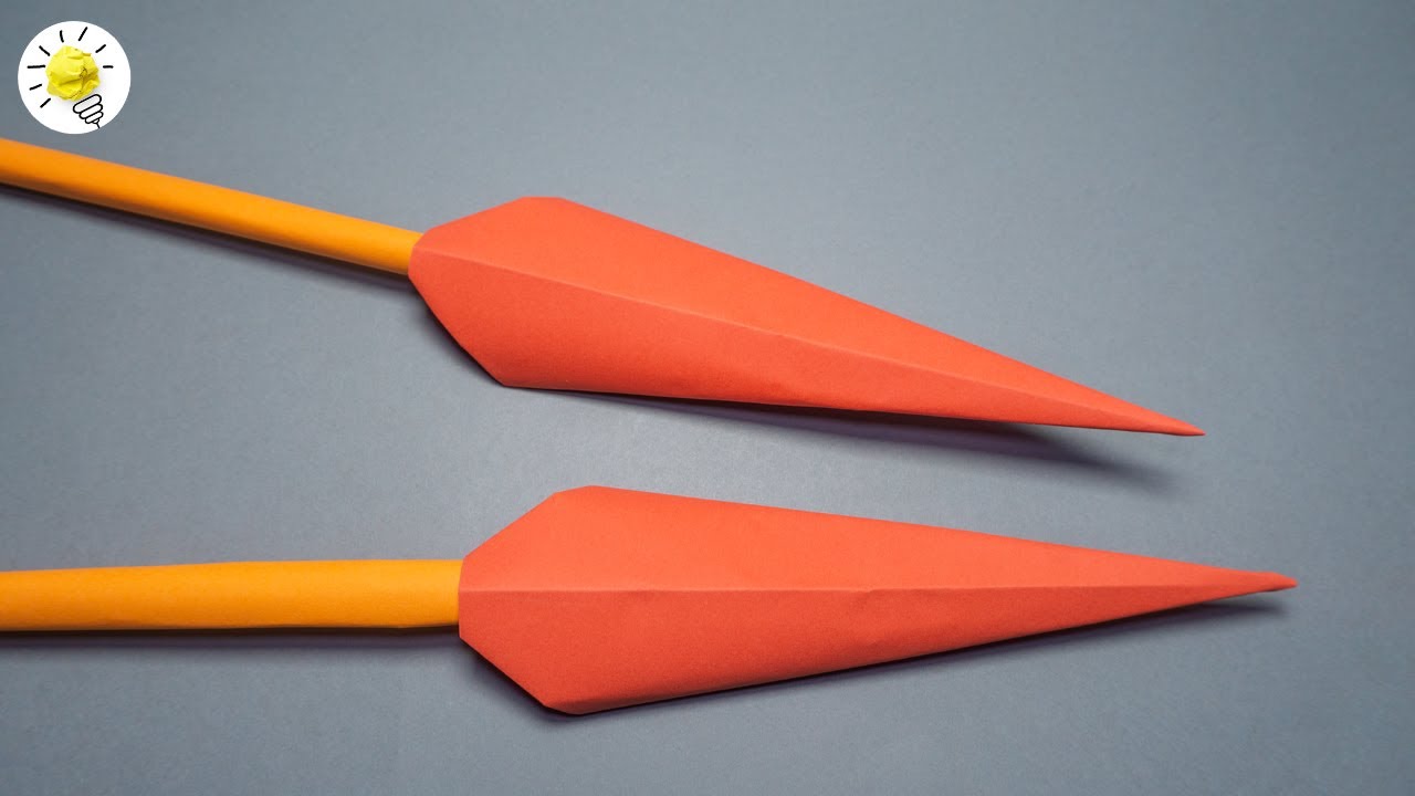 Speer basteln aus Papier | Papier Waffen falten | Papier Waffen selber machen | einfache Anleitung