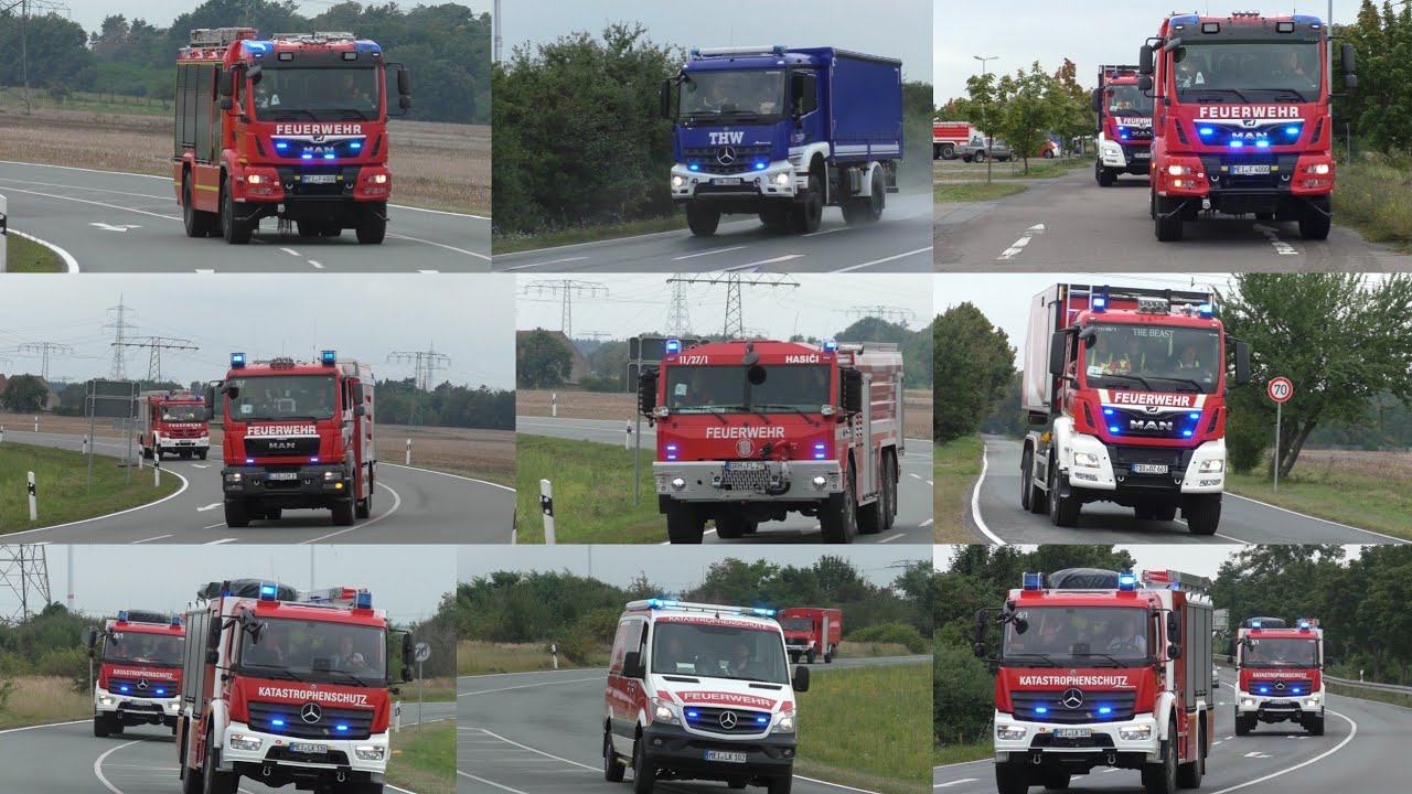 [GTLF Treffen] Großübung in Zeithain// Einsatzfahrten Feuerwehr&THW