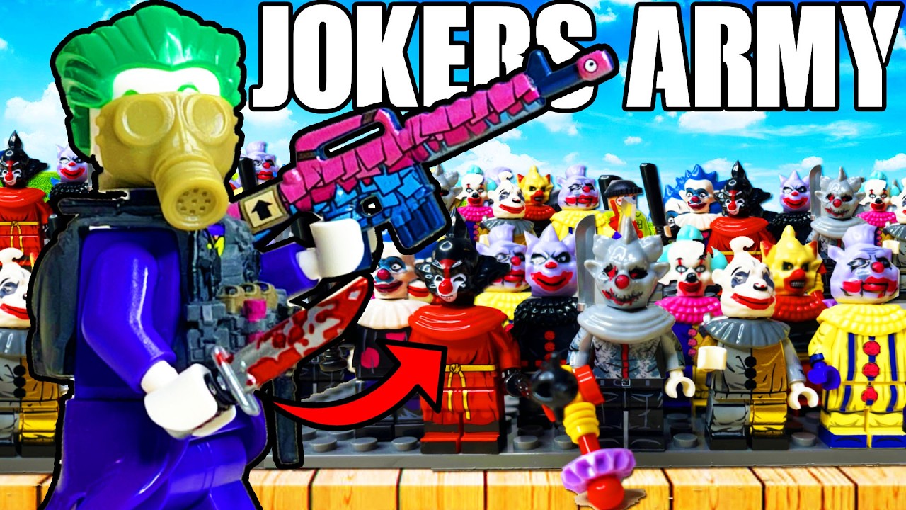 I built LEGO JOKER'S ARMY vs BATMAN...