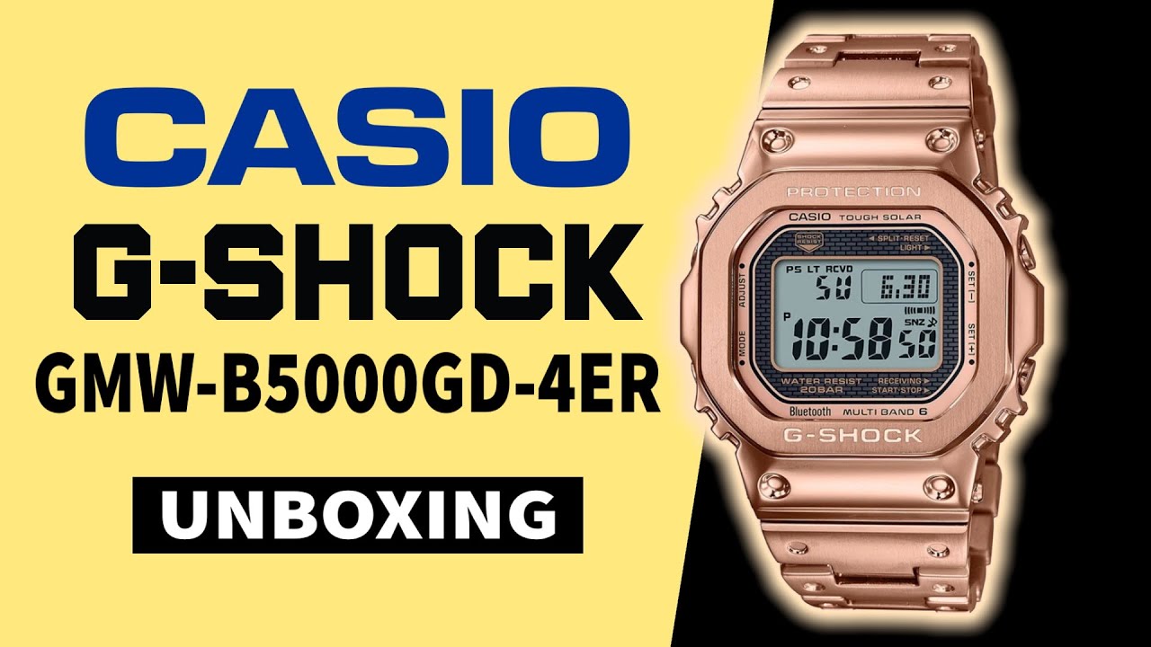 Casio G-Shock GMW-B5000GD-4ER Unboxing