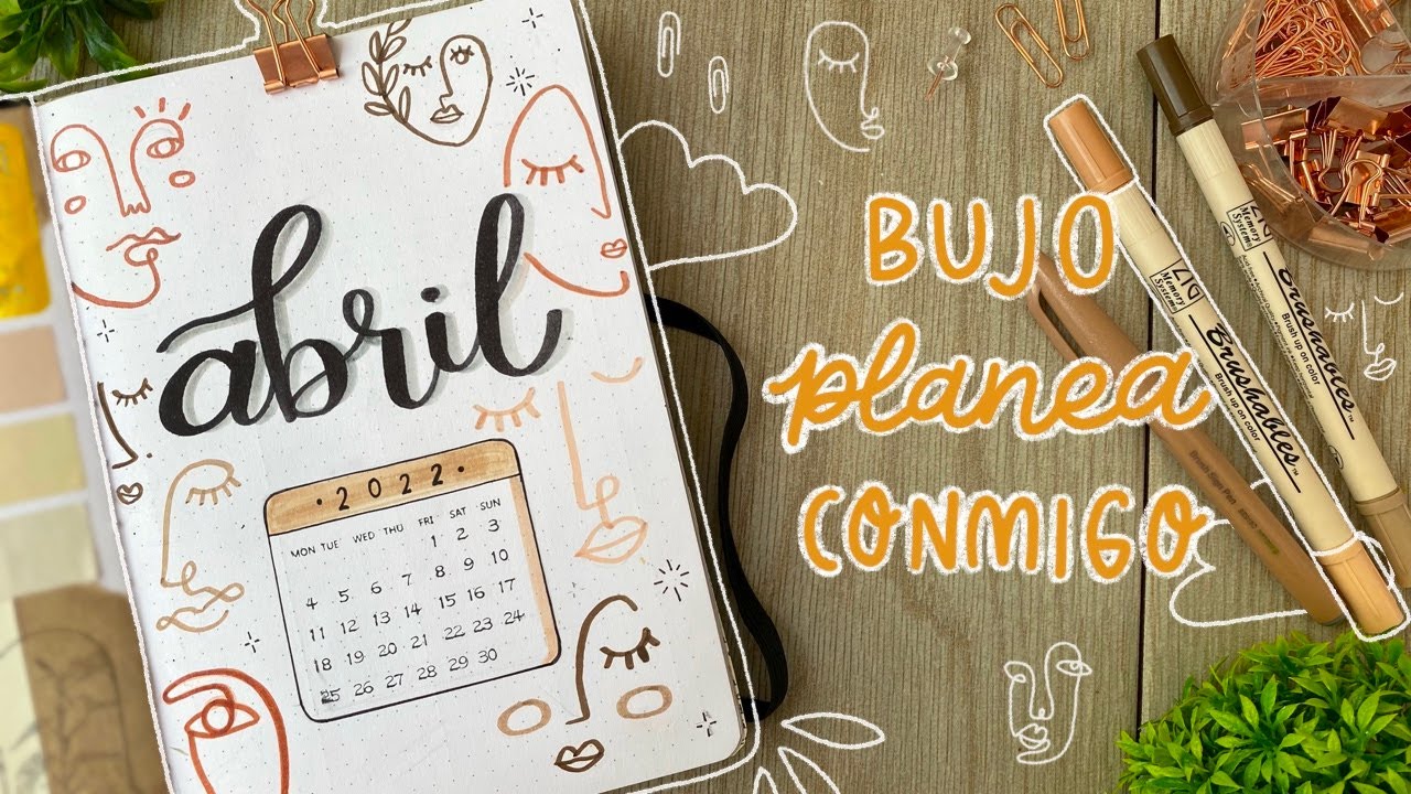 ¡Bullet Journal abril 2022! 🌿💛 PLANEA CONMIGO + Nueva página de gratitud🪄🫰🏻