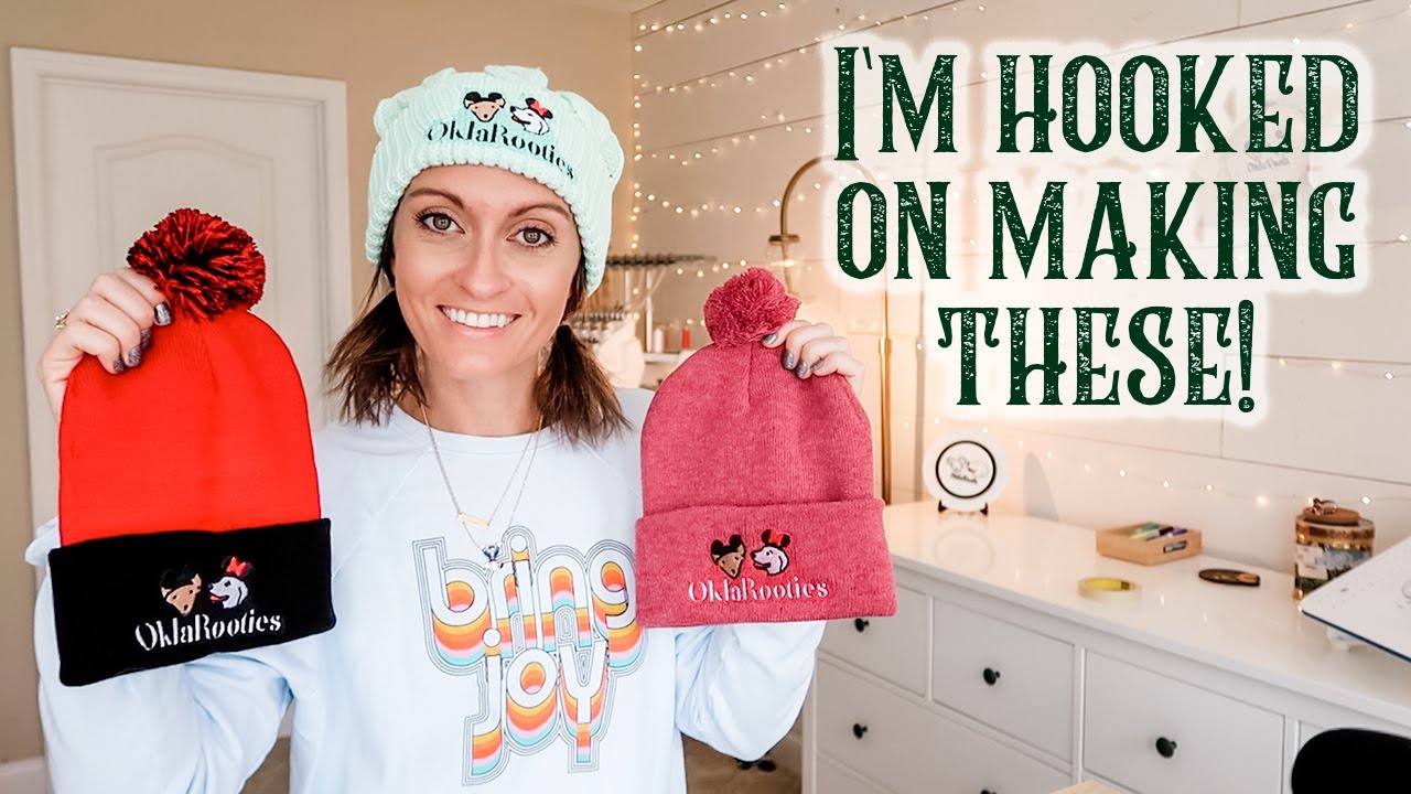 Making Adorable Beanies on the Multi Needle Ricoma EM-1010 Embroidery Machine!