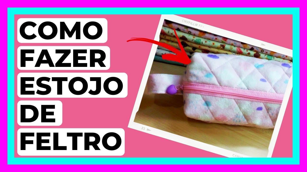 Costura Criativa Estojo De Lápis Box - Voltas às Aulas - Feltro Mewi