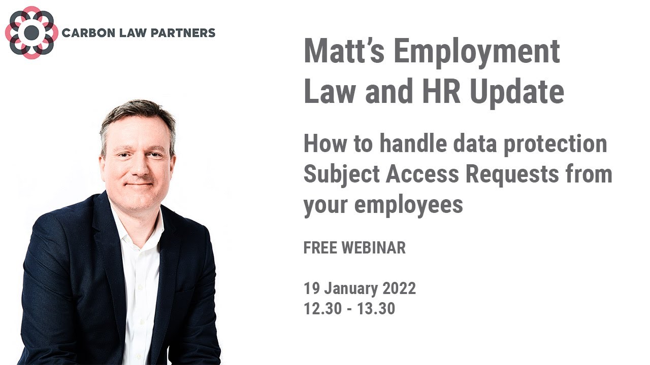 How to handle data protection Subject Access Requests from your employees