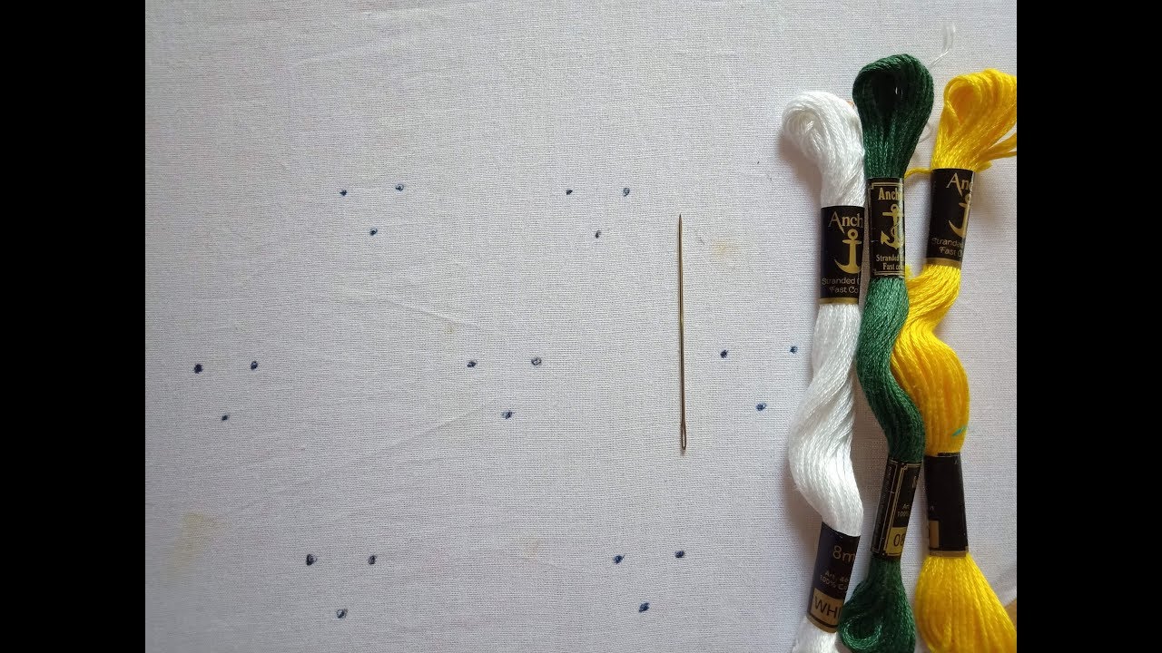 Hand embroidery. All over design for dresses.