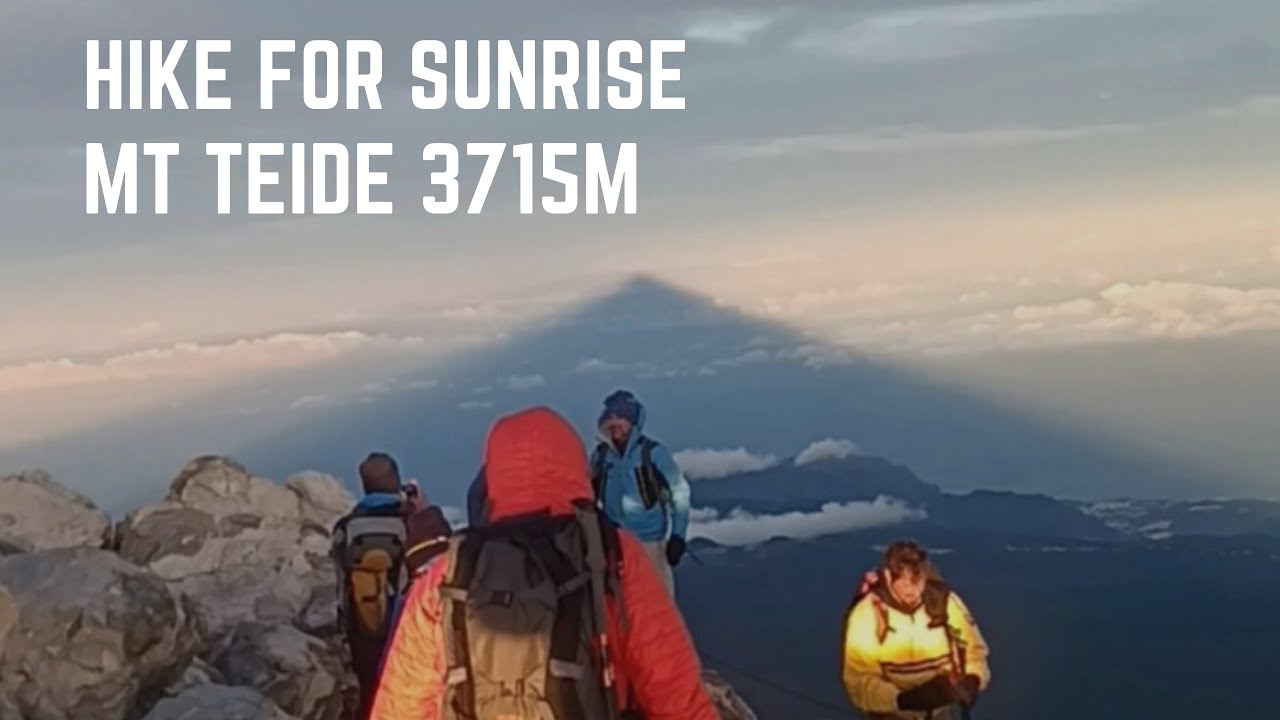 Mt Teide hike for sunrise. 3715m. Tenerife holiday adventure.