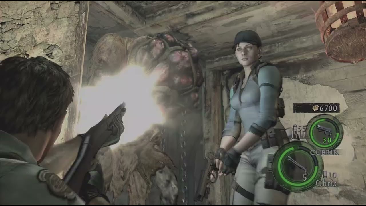 Resident Evil 5 DLC Perdidos en un Mar de Pesadillas, gameplay PlayStation 5 comentado