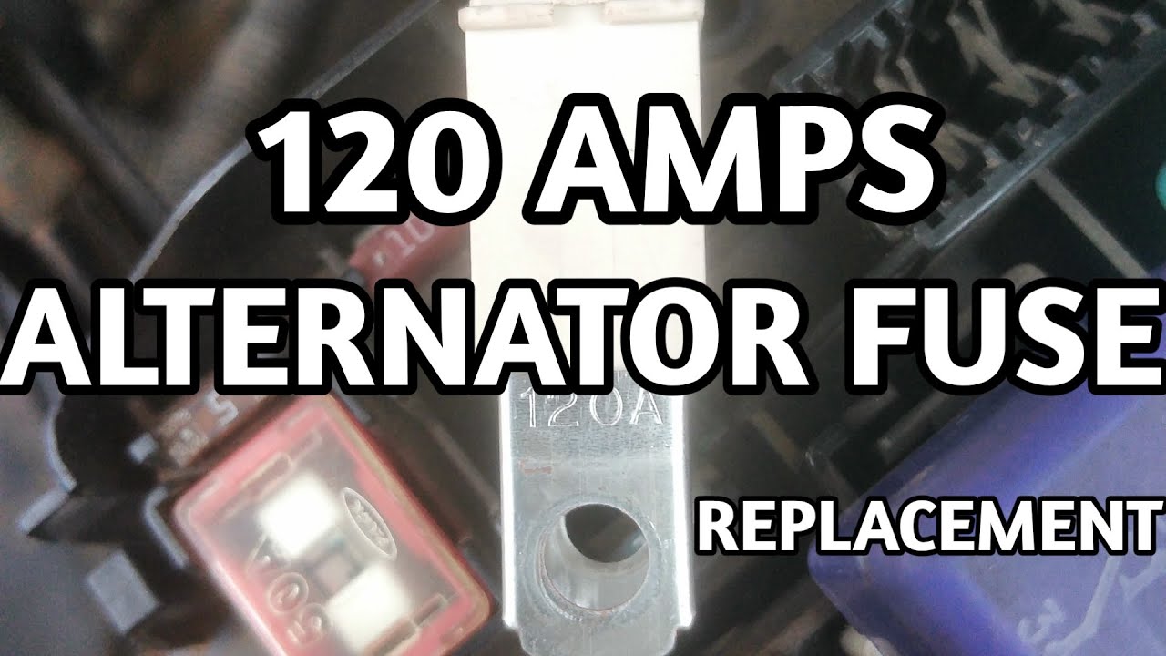 120 Amps Alternator Fuse Replacement On A Lexus ES 330