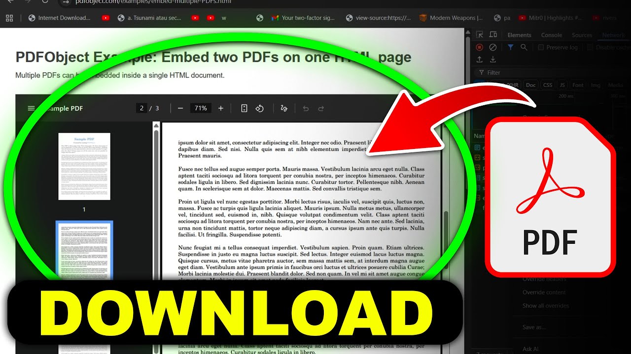 Easily Download Any Embedded PDF from a Website