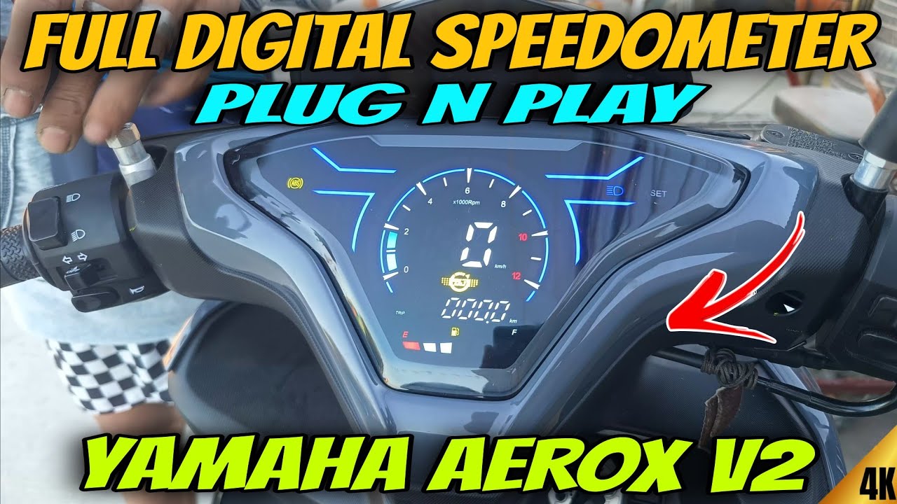 INSTALLING FULL DIGITAL SPEEDOMETER FOR YAMAHA AEROX V2 PLUG N PLAY & FULL REVIEW - SOBRANG GANDA 🔥