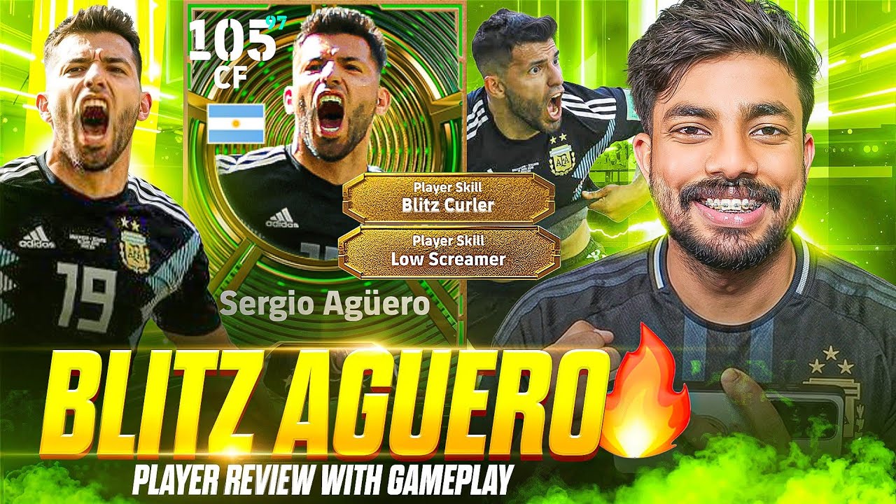FREE AGUERO PLAYER REVIEW 😱🔥 || BEST PLAYER PROGRESSION || HE WILL RULE NOW 💯💥