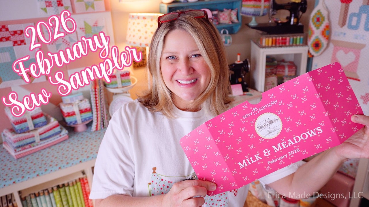 Набор для шитья Sew Sampler Box за февраль 2026 года (распаковка по подписке!)