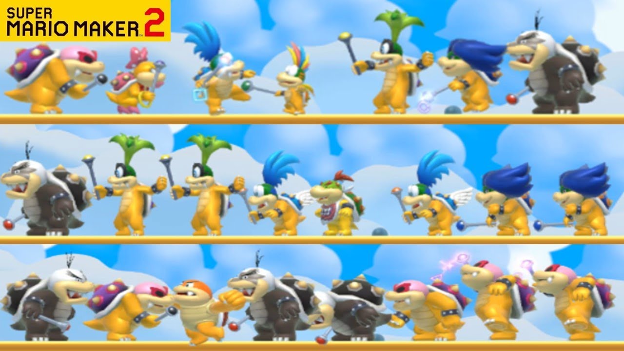 SUPER MARIO MAKER 2 - KOOPALINGS ALL STAR BOSS RUSH STAGES [Nintendo Switch]