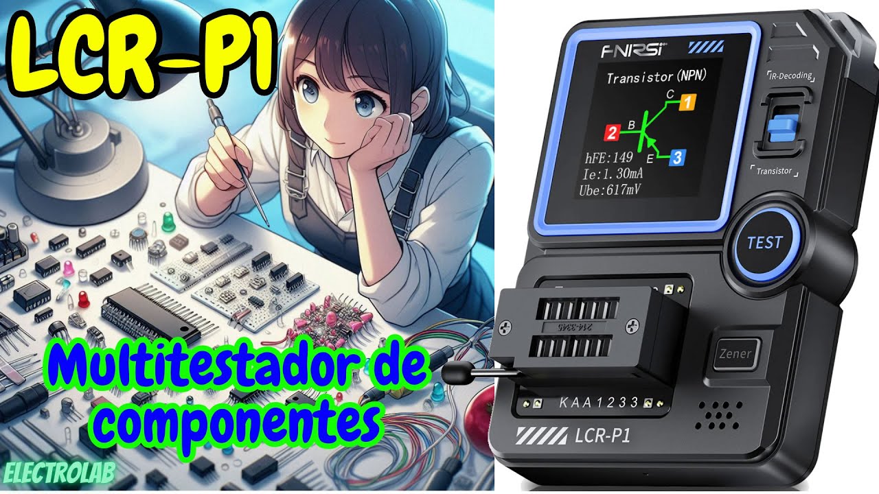 LCR-P1! &iexcl;La versi&oacute;n m&aacute;s completa y barata del probador de componentes! &iexcl;Con m&oacute;dulo para probar SMD!