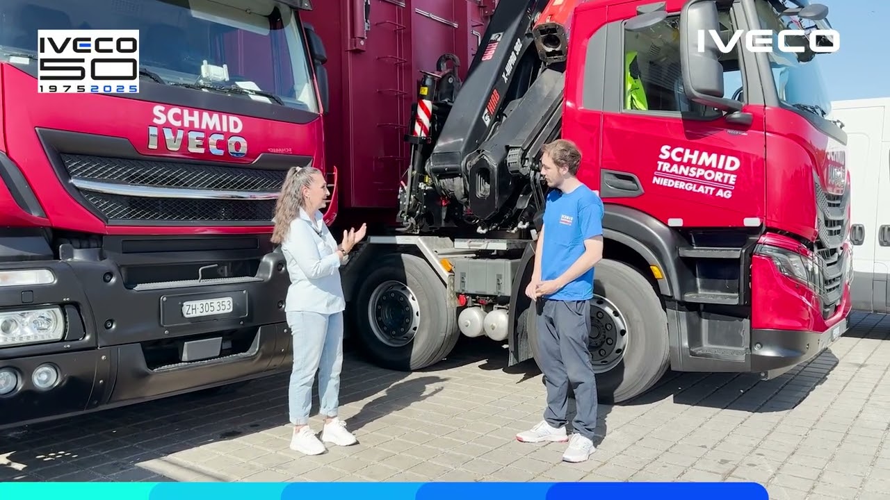 IVECO im Einsatz bei  Schmid Transporte Niederglatt AG