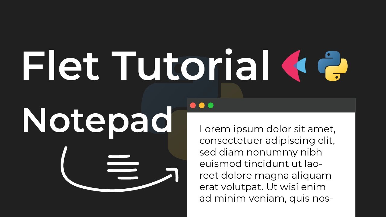 How To Create A Cool Notepad App In Python (Flet Tutorial)