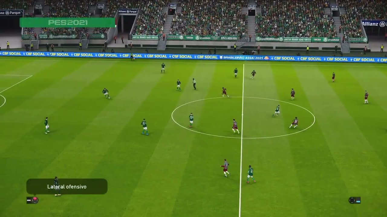 PALMEIRAS X FLUMINENSE| AO VIVO COM IMAGENS | JOGO DE HOJE |PES 21 Gameplay Ps4