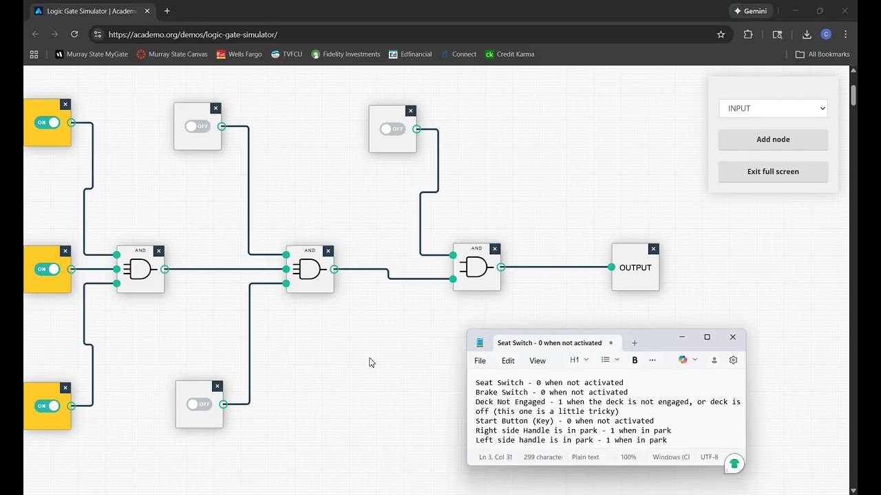 Zero Turn Logic Gate
