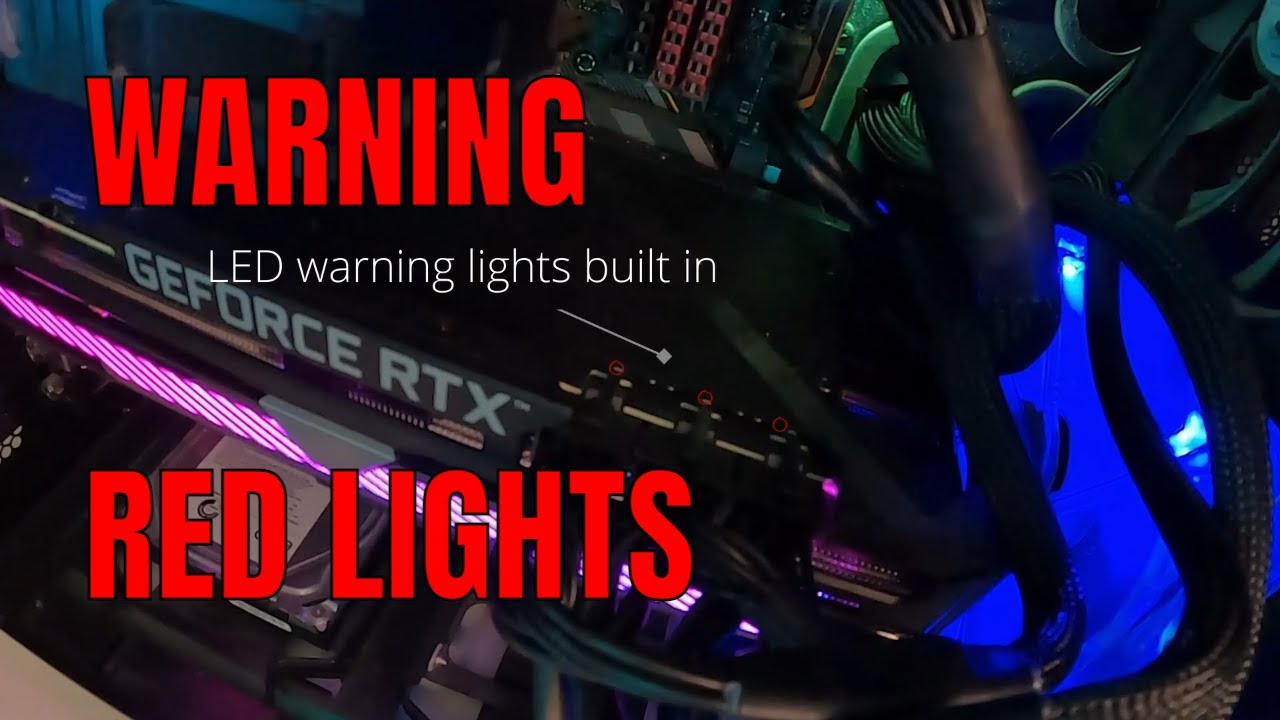 Мигающий/постоянно горящий красный индикатор на видеокартах Nvidia RTX
