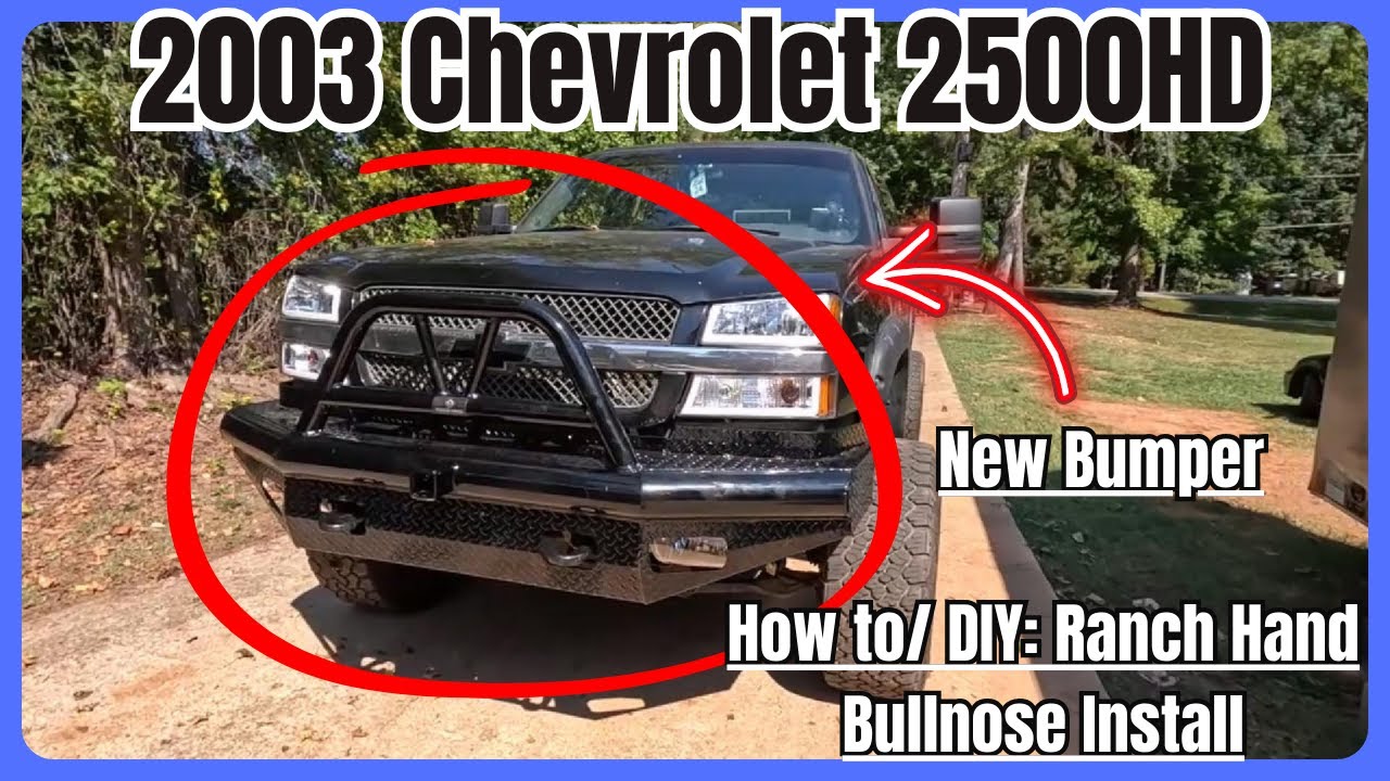 How to / DIY: Installing a Ranch hand Bumper on a Chevy🚚🔧