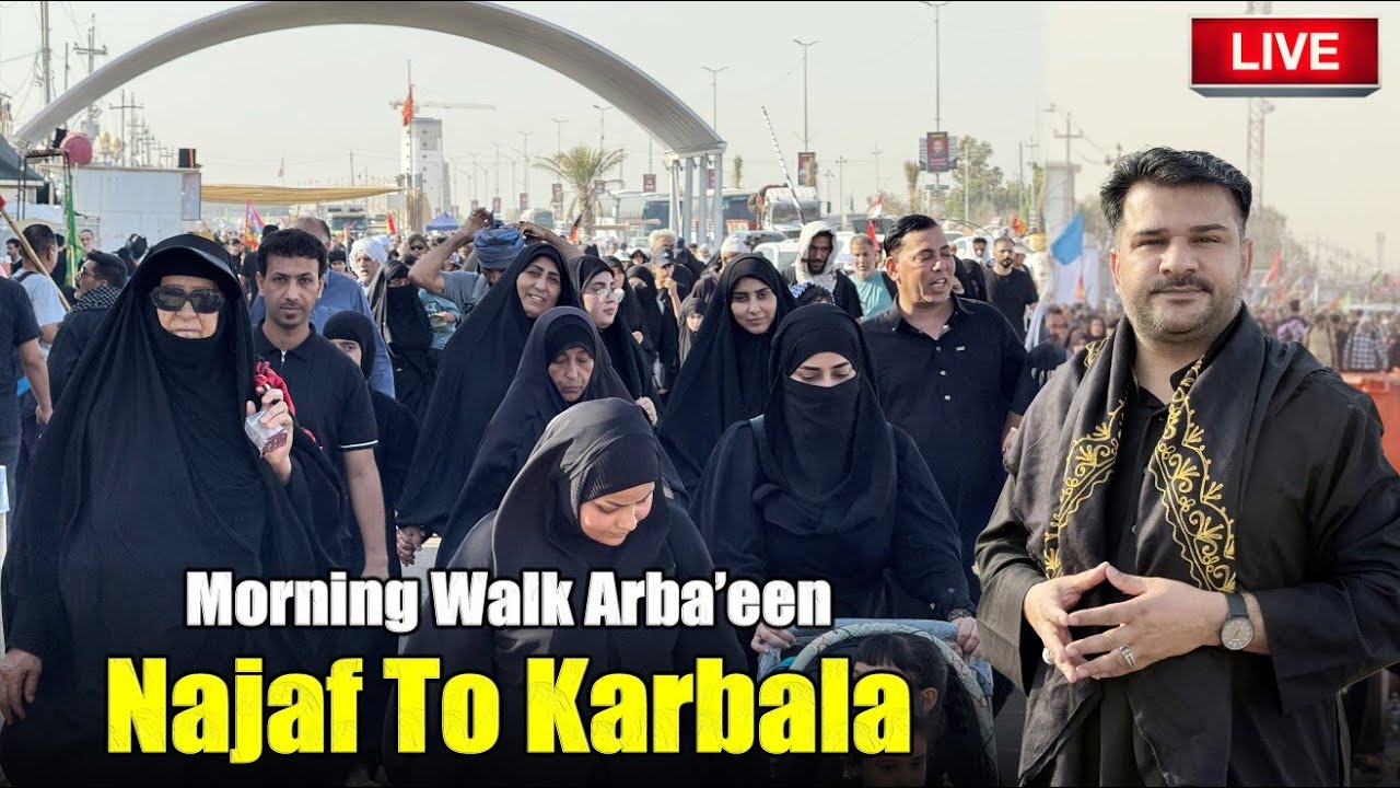 🔴Mashallah! Australia Ke Momineen Ki Taraf Se 14 Safar Ko Cow Hadia – Najaf to Karbala Walk