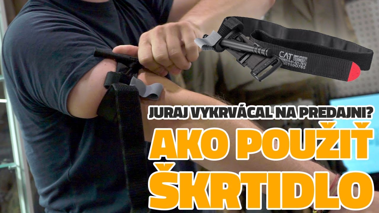 Juraj vykrvácal na predajni? Nauč sa používať škrtidlo (tourniquet)