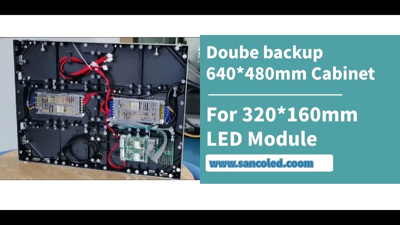 Receiving Card Double Backup and Power supply Double Backup 640*480MM LED Screen Display Cabinet