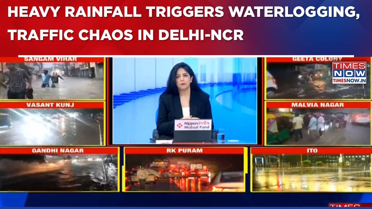 Heavy Rainfall In Delhi-NCR Hits Daily Life, Triggers Waterlogging & Traffic Chaos | Ground Report