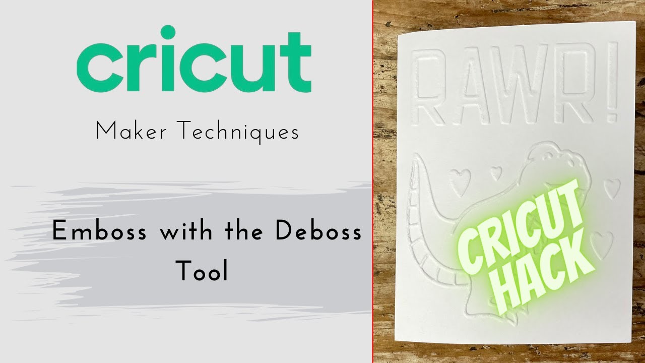 Как сделать тиснение с помощью инструмента Deboss — Cricut Maker Hack