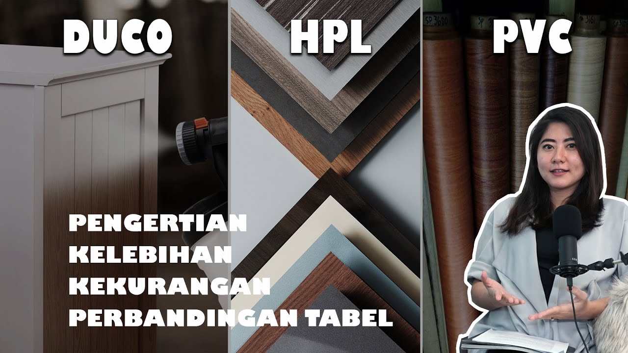 PERBANDINGAN DUCO vs HPL vs LEMBAR PVC