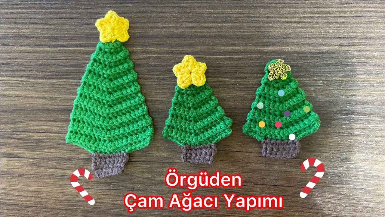 Örgü Yılbaşı Ağacı Süsü | Crochet Christmas Tree Ornament | Çam Ağacı Yapımı