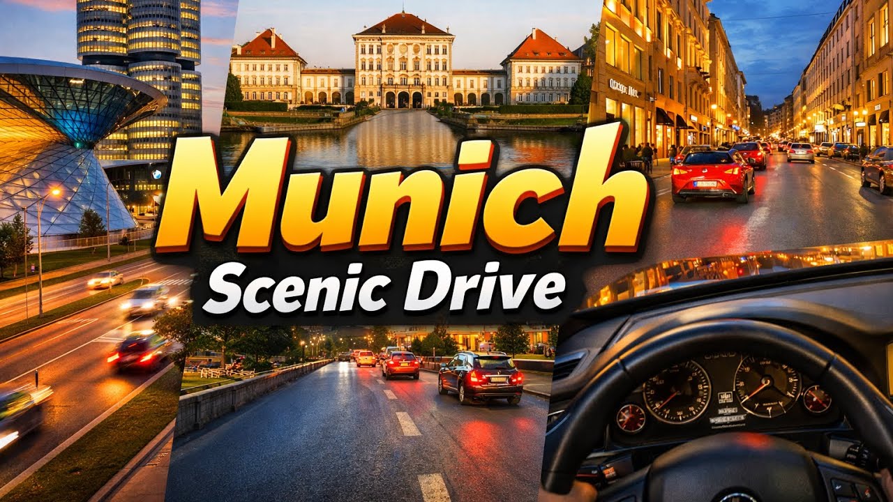 Munich Germany 🇩🇪 | Driving from Royal Palace (4K Scenic Drive)