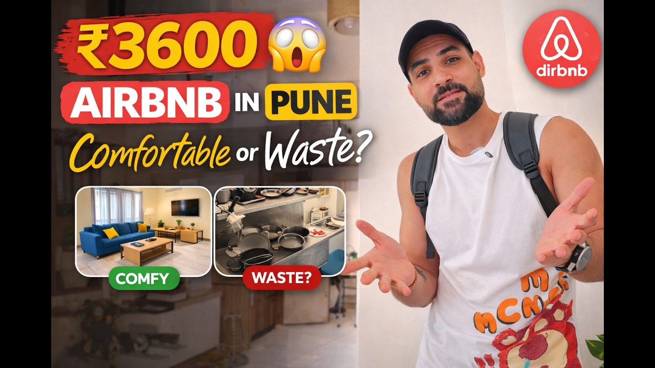₹3600 Airbnb in Pune good or bad? Let's find out | Airbnb review