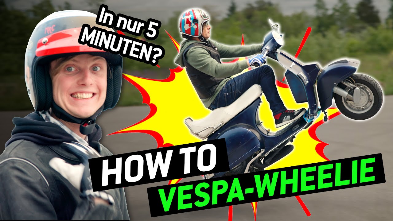 Vespa-Wheelie in nur 5 Minuten lernen? Nicola L'Impennatore zeigt wie's geht!