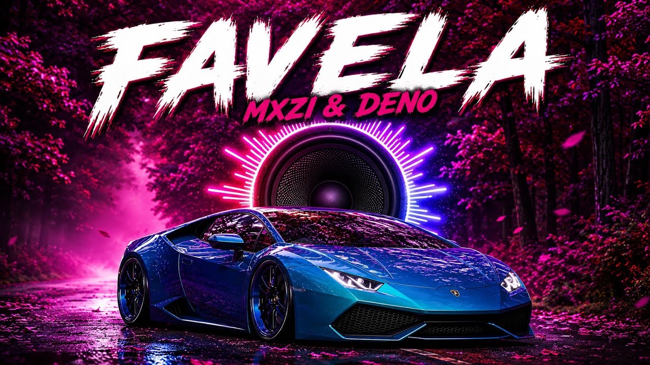 MXZI & Deno - FAVELA 🔥 | Lamborghini Music Visualizer [4K]