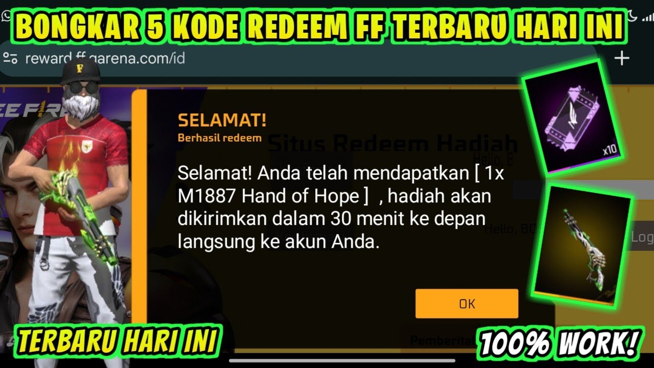 KODE REDEEM FREE FIRE TERBARU 18 MARET 2026 HARI INI