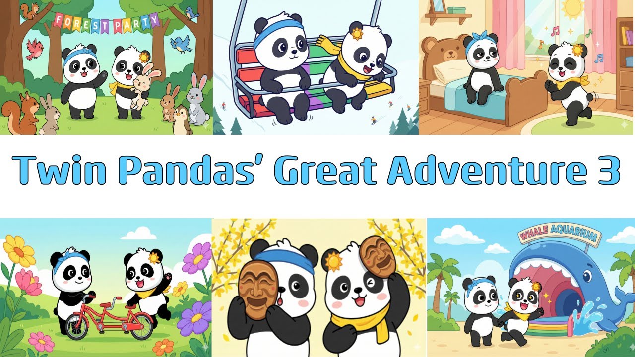 Twin Pandas' Great Adventure3