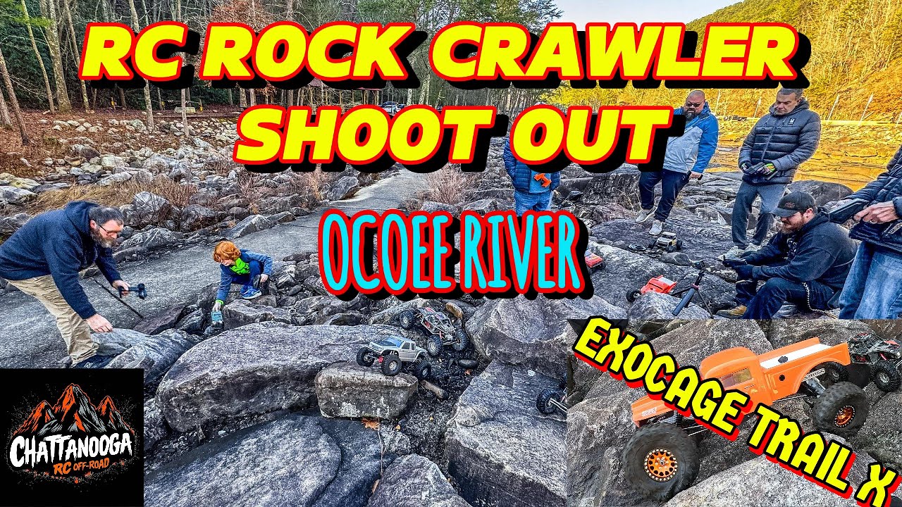 WE BROUGHT THEM ALL!! ((RC ROCK CRAWLER SHOOT OUT)) ALSO CHECKING OUT MIKES EXOCAGED TRAIL X!!!