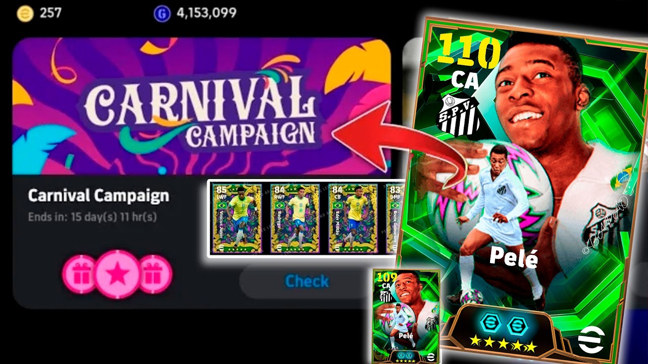 NOVIDADES! NOVO PELÉ 110 OVERALL CHEGOU NO EFOOTBALL 26 MOBILE
