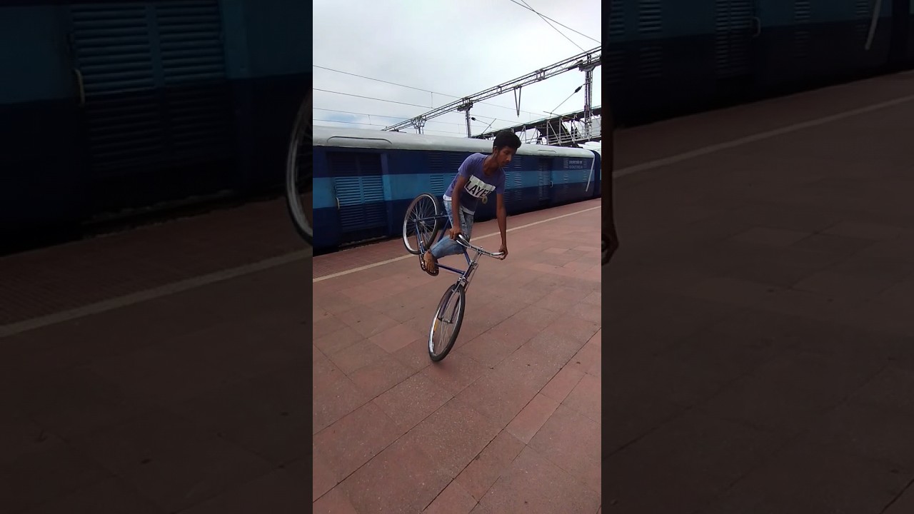 Normal cycle Rolling stoppie stunt #viral #cycle #tutorial