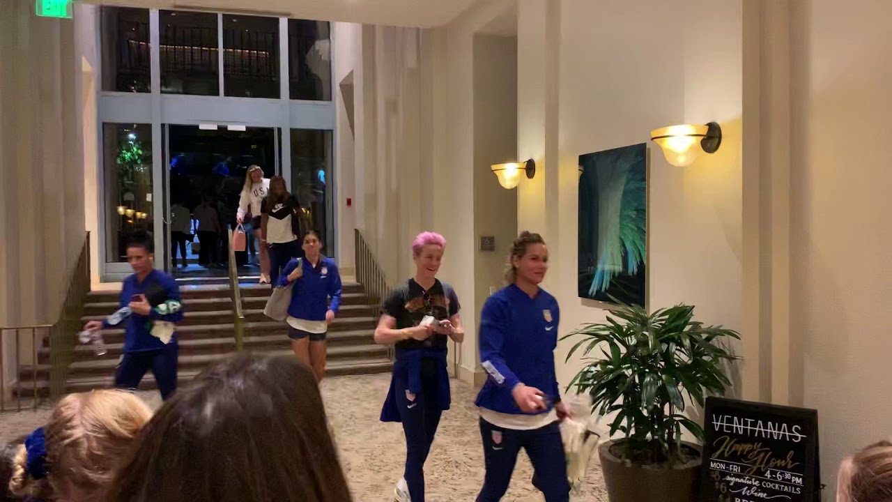 USWNT returning to team hotel