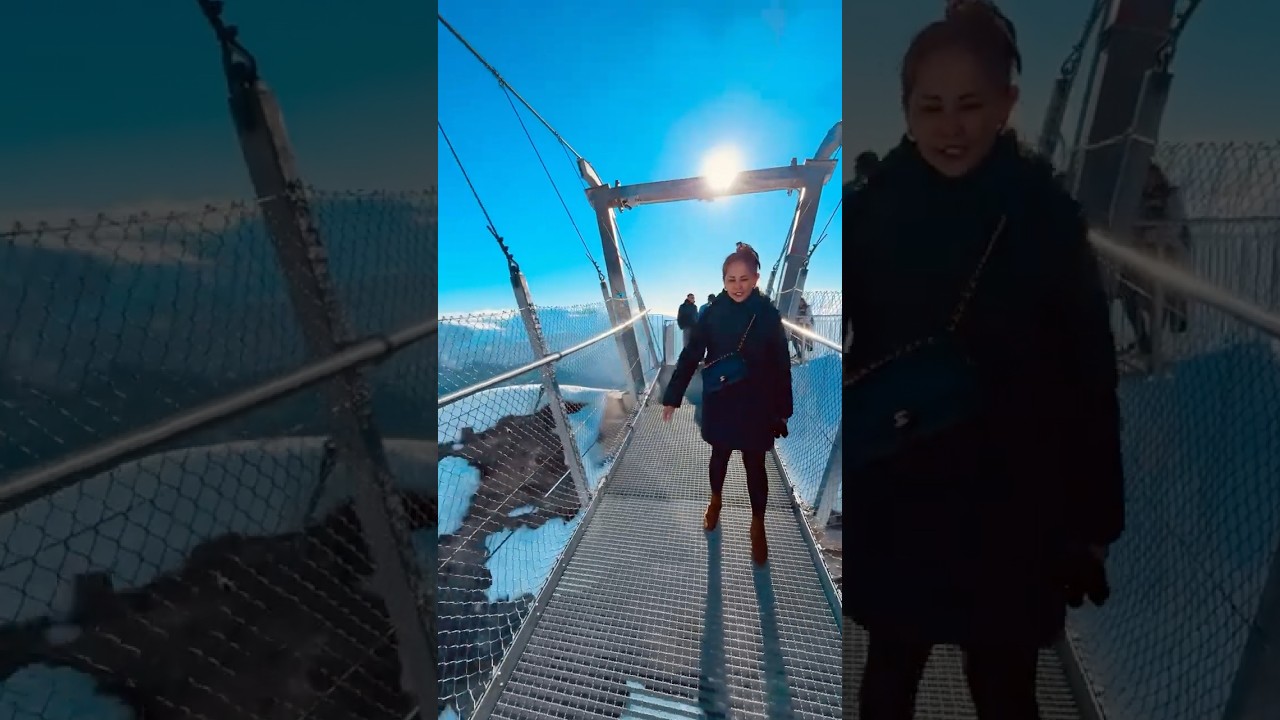 Mt Titlis - Hanging Bridge #switzerland #europe