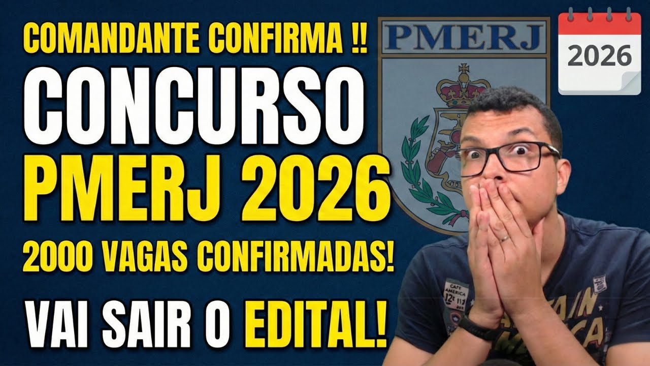 🚨 PMERJ 2026 !! COMANDANTE CONFIRMA O CONCURSO E DÁ DETALHES !!