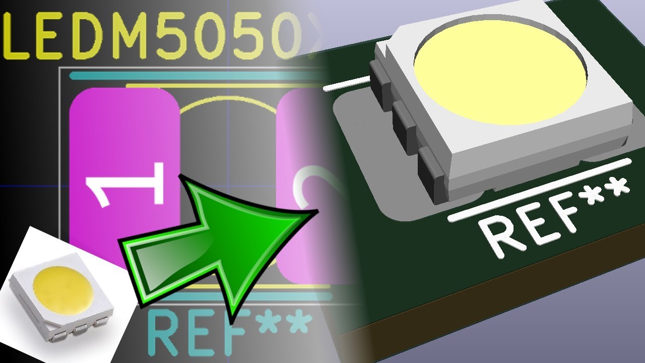 MODELING 3D - LED SMD 5050 - FreeCad
