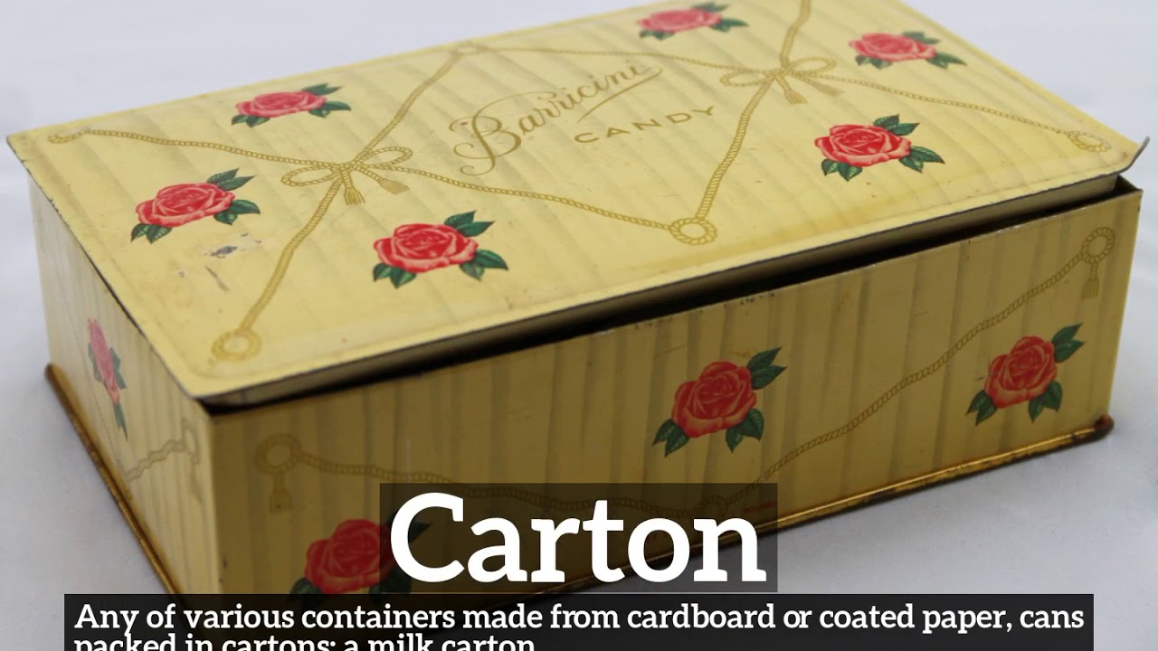 How to Say Carton in English? | How Does Carton Look? | What is Carton?
