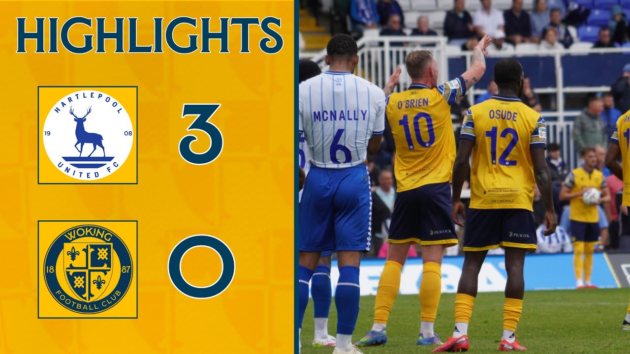 Hartlepool United 3-0 Woking | Match Highlights