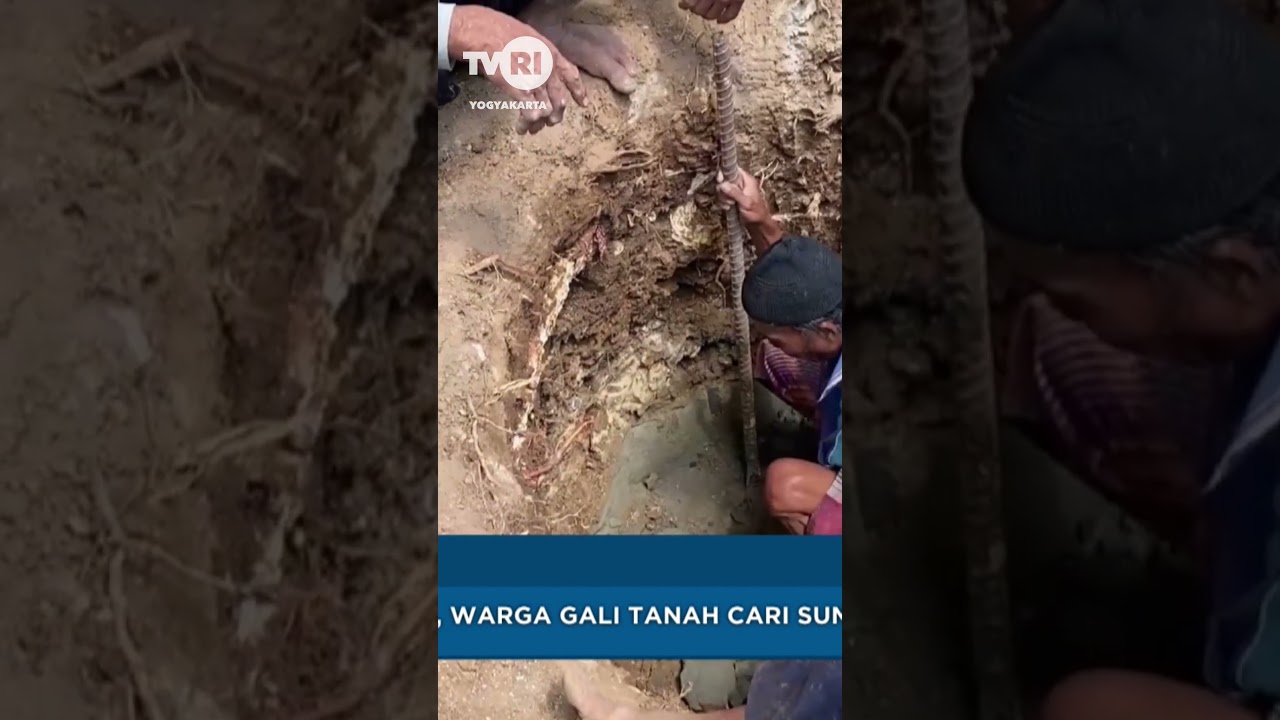 Kekeringan, Warga Gali Tanah Cari Sumber Air