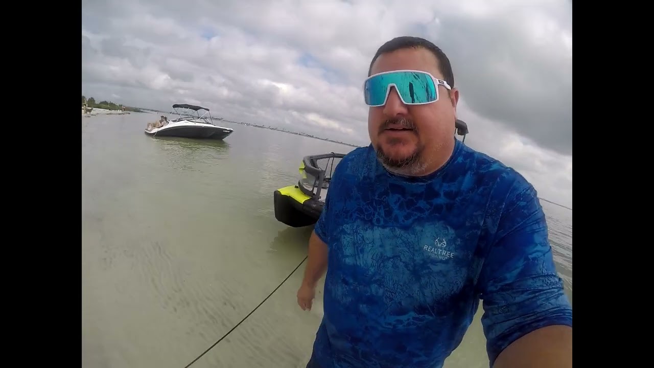 Sea-Doo Switch first time in gulf waters with the dogs onboard