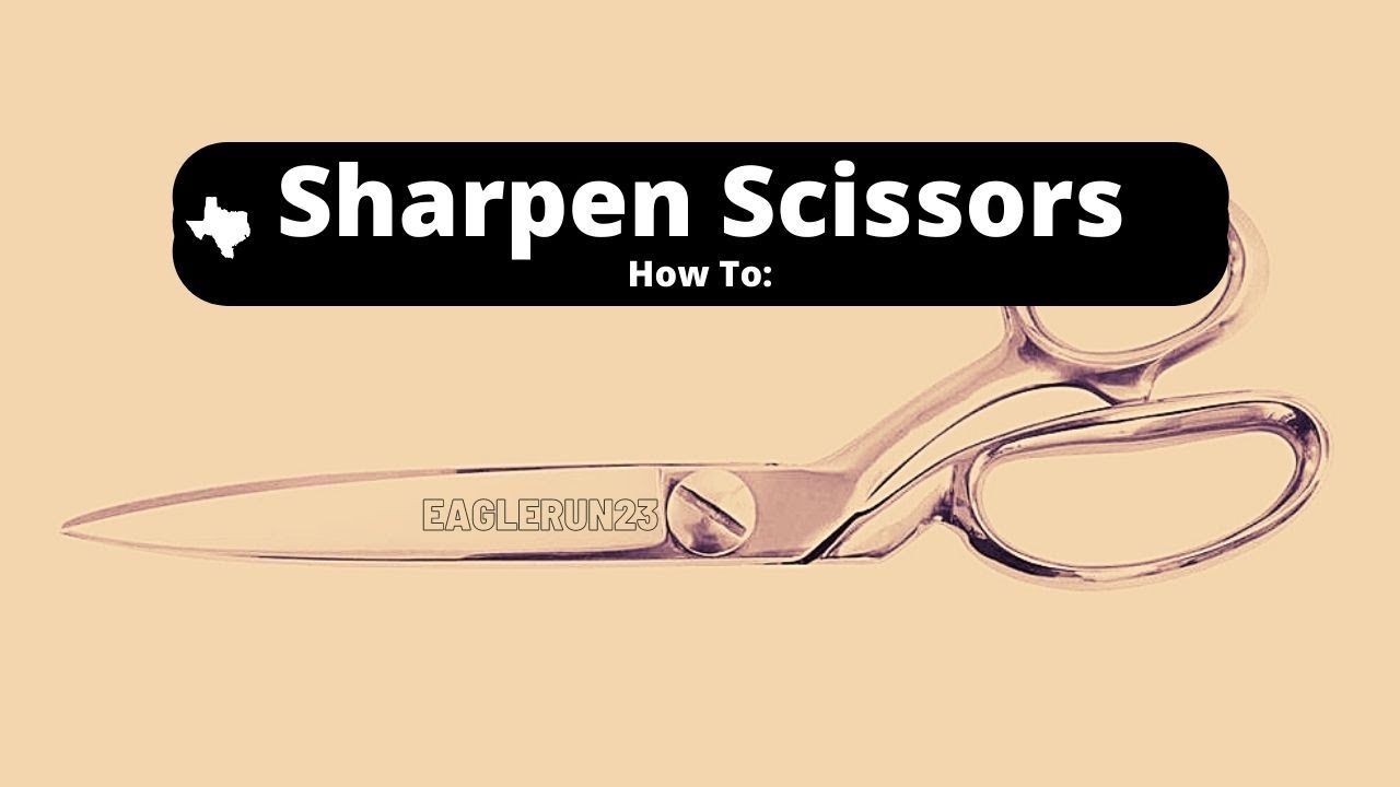 Sharpen Scissors Like a PRO: DIY